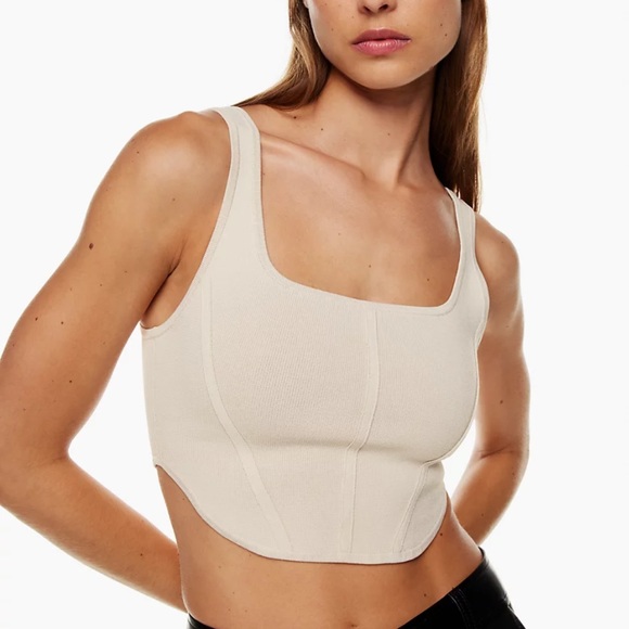 aritiza // sculpt knit bustier tank - Picture 1 of 10